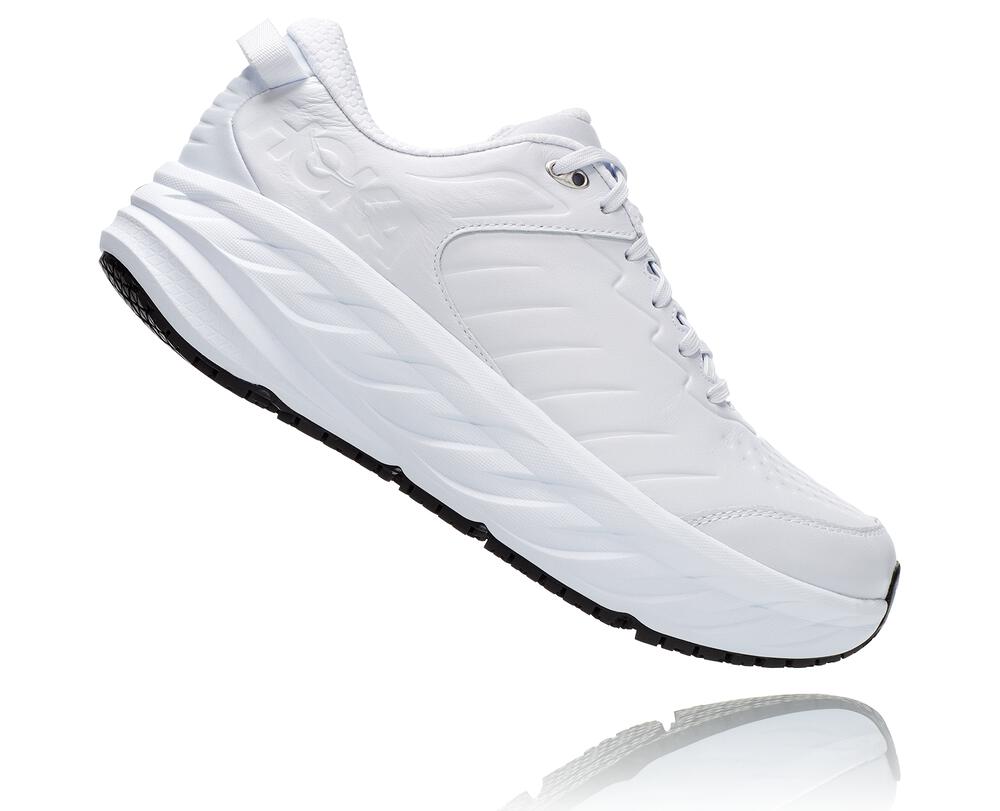 Hoka One One Bondi Sr Moški Road Tekaški Čevlji Bela / Bela SI-634571D